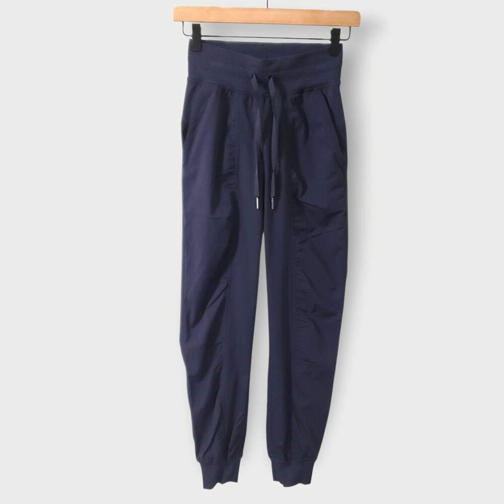 Lululemon Dance Studio Mid-Rise Jogger True Navy Blue Sz 0 W5ENMS Athleisure